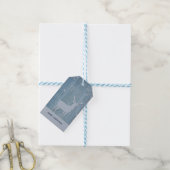 ブルーウッド素朴トナディアカントリークリスマス ギフトタグ (より糸付き)