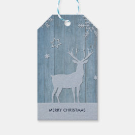ブルーウッド素朴トナディアカントリークリスマス ギフトタグ