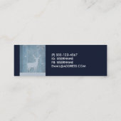 ブルーウッド素朴トナディアカントリークリスマス スキニー名刺 (裏面)