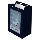 ブルーウッド素朴トナディアカントリークリスマス ミディアムペーパーバッグ (裏面アングル)