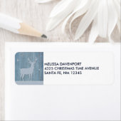 ブルーウッド素朴トナディアカントリークリスマス ラベル (インサイチュ)