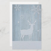 ブルーウッド素朴トナディアカントリークリスマス 便箋 (正面/裏面)