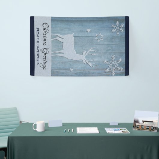 ブルーウッド素朴トナディアカントリークリスマス 横断幕 (トレードショー)