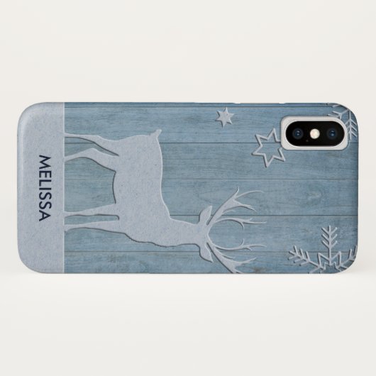 ブルーウッド素朴トナディアカントリークリスマス Case-Mate iPhoneケース (裏面(横))