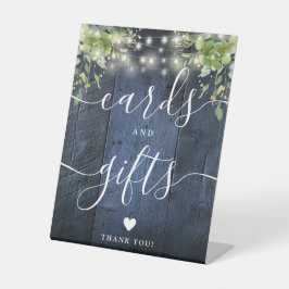 ブルーウッド ストリング ライト グリーン カード＆ギフト 台座サイン