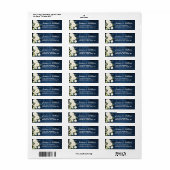 ブルーウッド&ブラッシュローズ フラワールージュラスティック ラベル (フルシート)