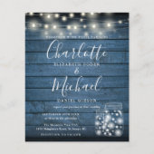 ブルーウッド メイソンジャー 結婚式招待状 (正面)