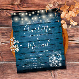 ブルーウッド メイソンジャー 結婚式招待状