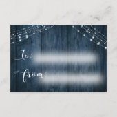 ブルーウッド&ライトラップブライダルシャワーカードなし エンクロージャーカード (裏面)