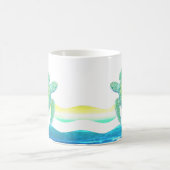 ブルーウミガメ コーヒーマグカップ (中央)