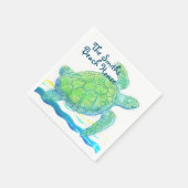 ブルーウミガメ スタンダードカクテルナプキン (角)
