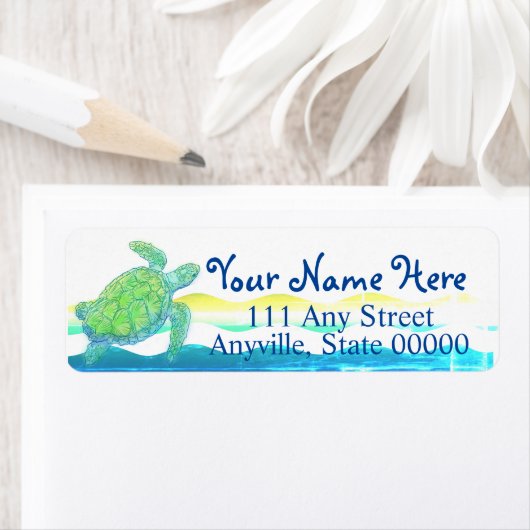 ブルーウミガメ ラベル (インサイチュ)