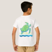 ブルーウミガメ Tシャツ (裏面フル)