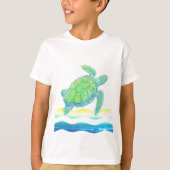 ブルーウミガメ Tシャツ (正面)