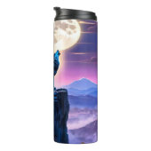 ブルーウルフは満月で吠える。 タンブラー (回転右)