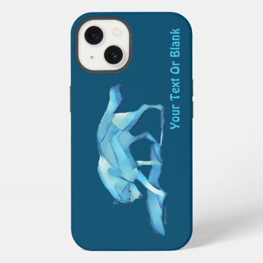 ブルーウルフケースメイトiPhoneケース iPhoneケース (裏面)