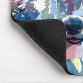 ブルーウルフマウスパッドウルフカラフルポリゴン マウスパッド (コーナー)