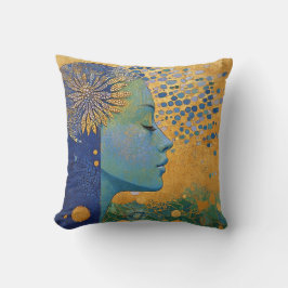 ブルーウーマン装飾用クッション クッション