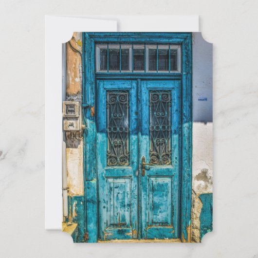 ブルーウ動揺してェアーズウッド結婚式招待状 招待状 (裏面)