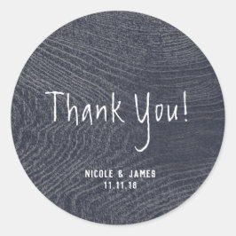 ブルーウ素朴ィードグミニマルレモダンン結婚ズ ラウンドシール