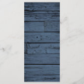 ブルーウ素朴ィードストリングライト&レース結婚ズ メニュー (裏面)