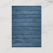 ブルーウ素朴ィードストリングラ結婚イツありがとう プレイスカード (裏面)