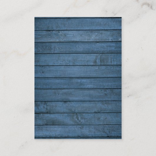 ブルーウ素朴ィードストリングラ結婚イツありがとう プレイスカード (裏面)