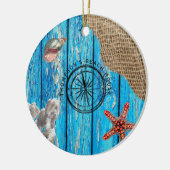 ブルーウ素朴航海のィードラップ セラミックオーナメント (左)
