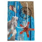 ブルーウ素朴航海のィードラップ ミディアムペーパーバッグ (裏面)