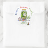 ブルーエの有名な漬物の瓶 ラウンドシール (バッグ)