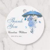 ブルーエイプリルシャワーが5月花の赤ちゃんシャワーをもたらす フェイバータグ (正面)