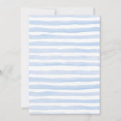 ブルーエイプリルシャワーが5花赤ちゃんシャワーをもたらす 招待状 (裏面)