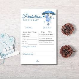 ブルーエイプリルシャワー赤ちゃんシャワー予測ゲーム