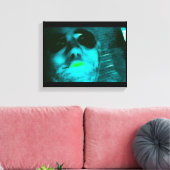 ブルーエイリアン キャンバスプリント (インサイチュ (リビング))