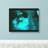 ブルーエイリアン キャンバスプリント (インサイチュ (ウッドフロア))