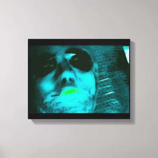 ブルーエイリアン キャンバスプリント (正面)