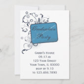 ブルーエクセシションパーティー招待状 招待状 (正面)