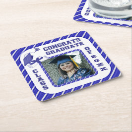 ブルーエクセシデントスクールパーティーコースター スクエアペーパーコースター