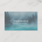 ブルーエコミスティフォレストウェルネスプロフェッショナルロゴ 名刺 (裏面)