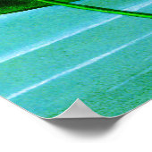 ブルーエジプトウォーターリリー/ロータスイラストレーション ポスター (角)