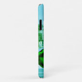 ブルーエジプトウォーターリリー/ロータスイラストレーション Case-Mate iPhoneケース (裏面/右)