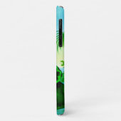 ブルーエジプトウォーターリリー/ロータスイラストレーション Case-Mate iPhoneケース (裏面/左)