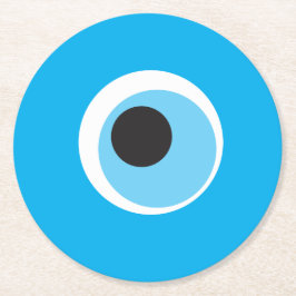 ブルーエゾンドリンクコースター – すべての4色を集める ラウンドペーパーコースター