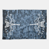 ブルーエッフェルタオルグランジキッチンタオル キッチンタオル (横)