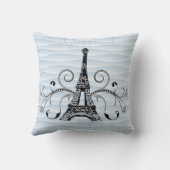 ブルーエッフェルタオル花枕 クッション (裏面)