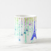 ブルーエッフェルタワーアンドスターズ コーヒーマグカップ (中央)