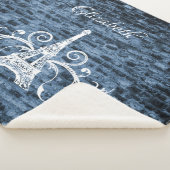 ブルーエッフェルタワーグランジシェルパブランケット シェルパブランケット (3/4)