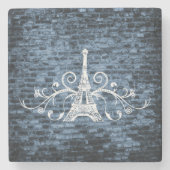 ブルーエッフェルタワーグランジストーンコースター ストーンコースター (正面)