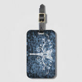 ブルーエッフェルタワーグランジラゲッジタグ ラゲッジタグ (正面縦)