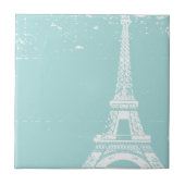 ブルーエッフェルタワーセラミックタイル タイル (正面)